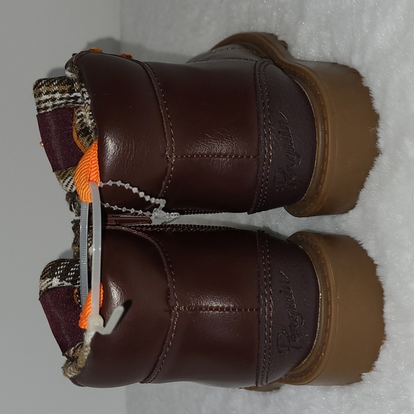 NWOT Original Penguin London Boots Brown w/ Side Zipper Boys' Size 9 - Picture 8 of 10